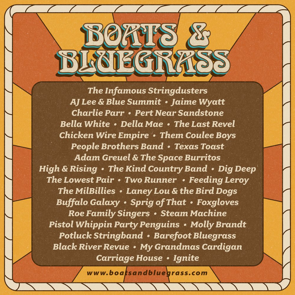 Boats and Bluegrass 2023 Lineup