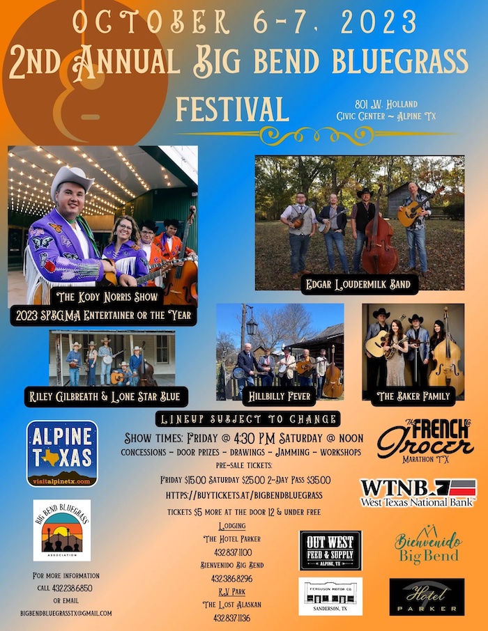 Big Bend Bluegrass Festival 2024 Event Info